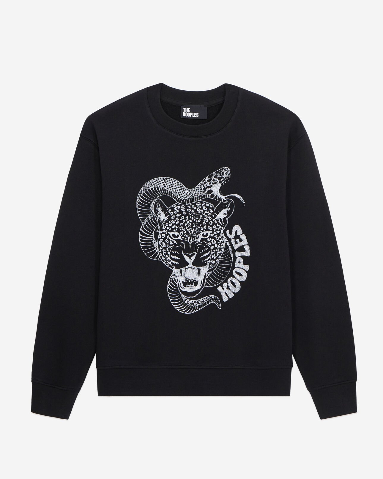The Kooples FEMME BLACK sweatshirt avec sérigraphie noir