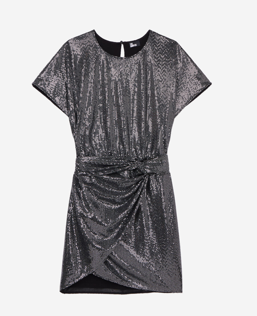 short metallic dress