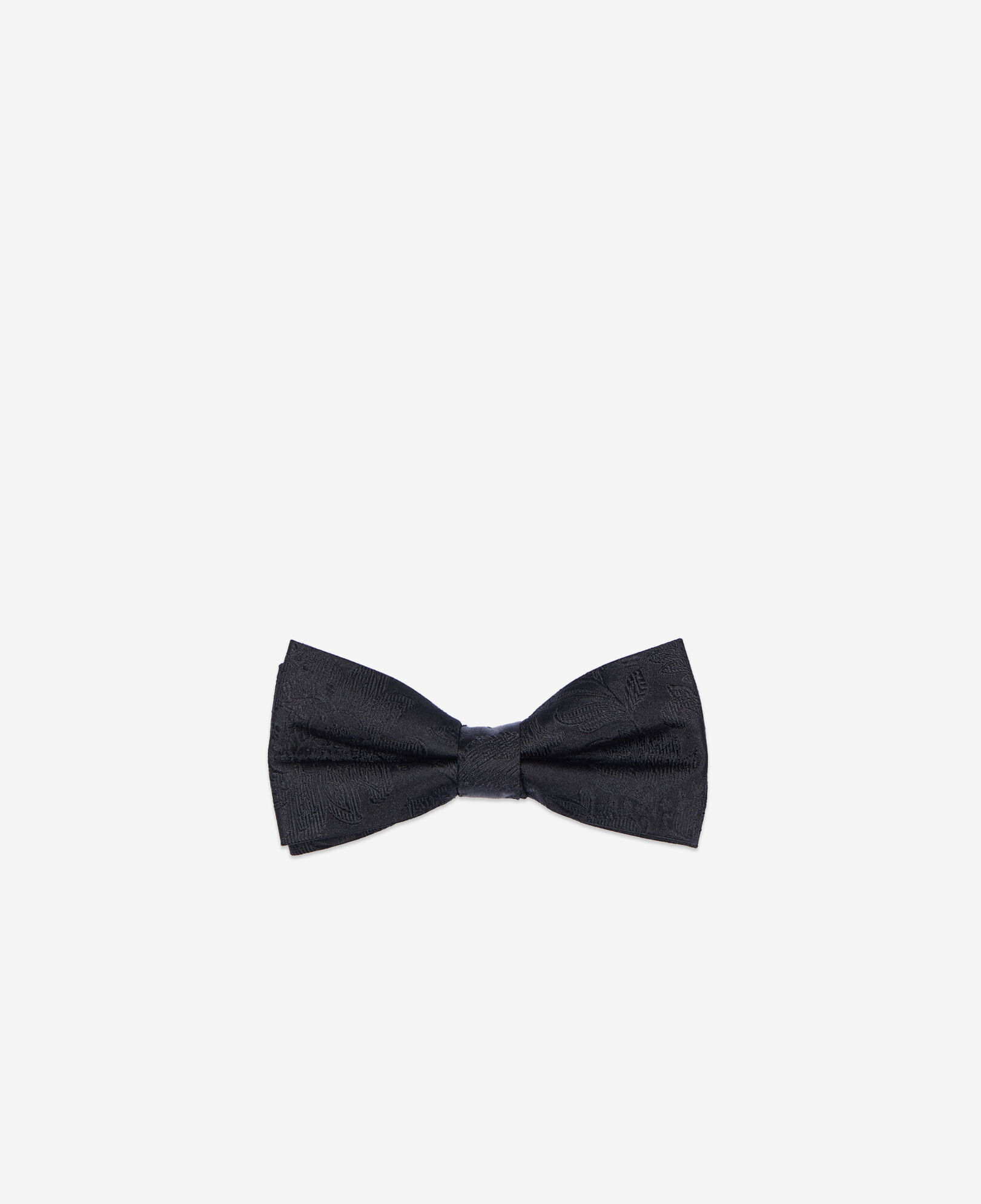 The Kooples MEN BLACK black silk bow tie
