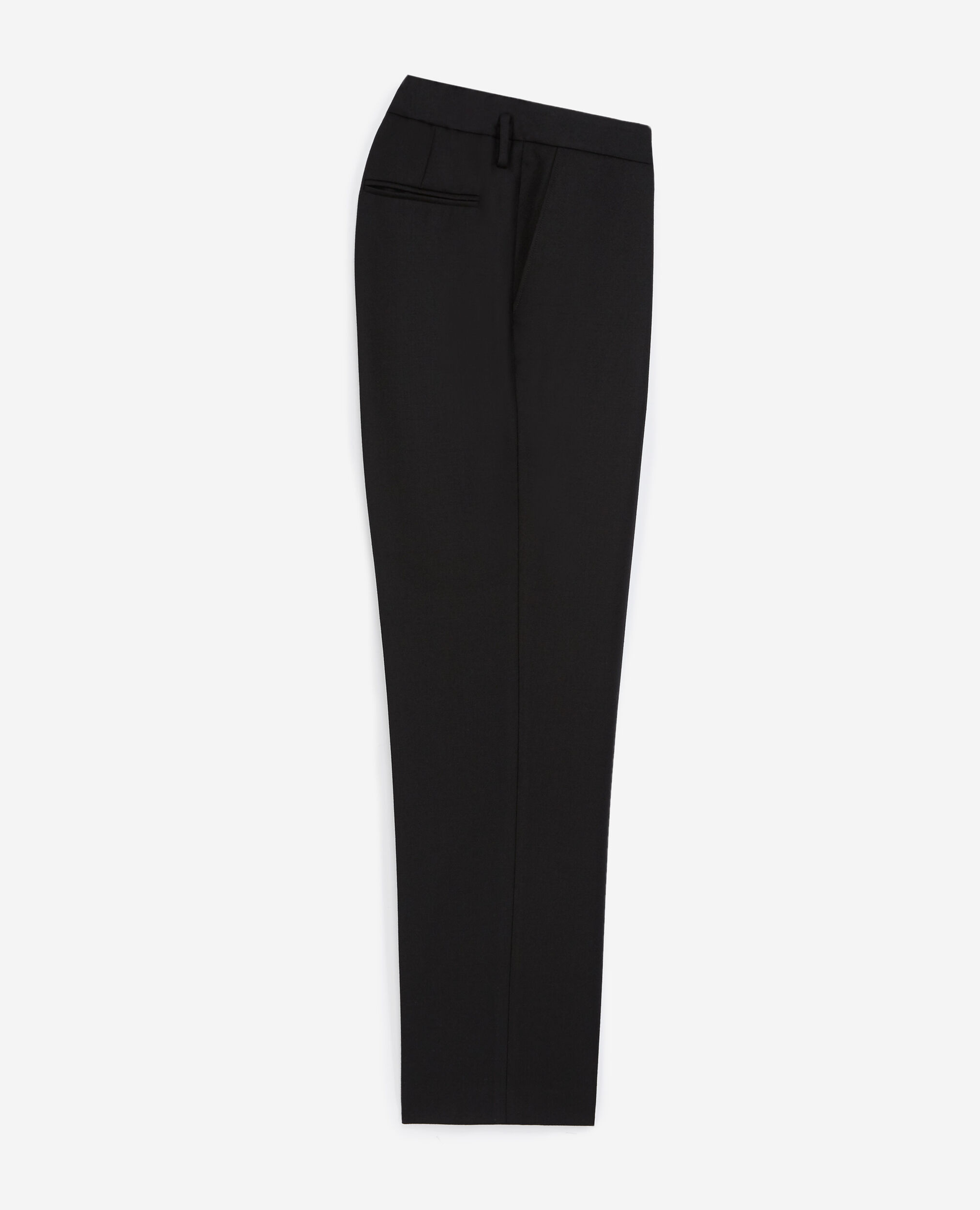 Black pants with removable belt, BLACK, hi-res image number null