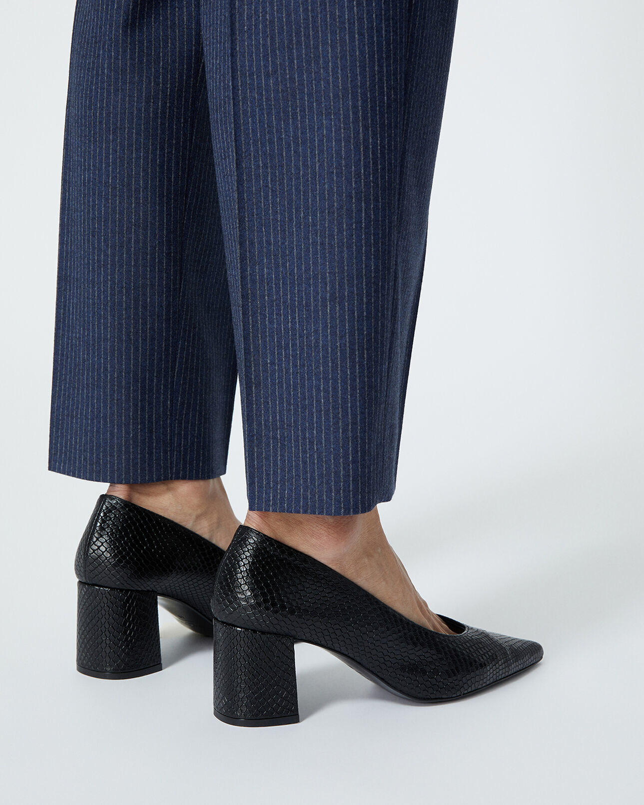 The Kooples FEMME BLACK escarpins noir en cuir
