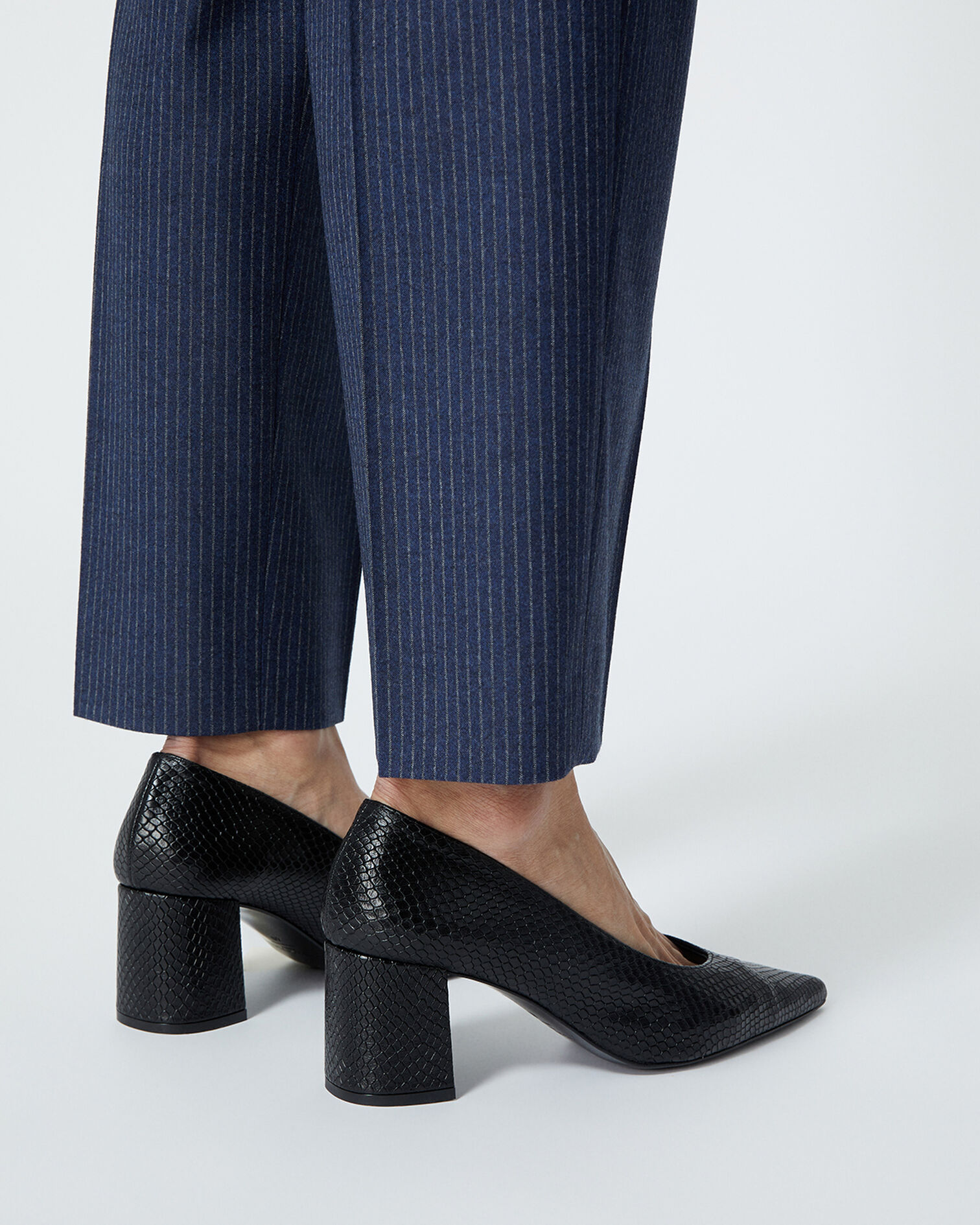 Escarpins noir en cuir, BLACK, hi-res image number null