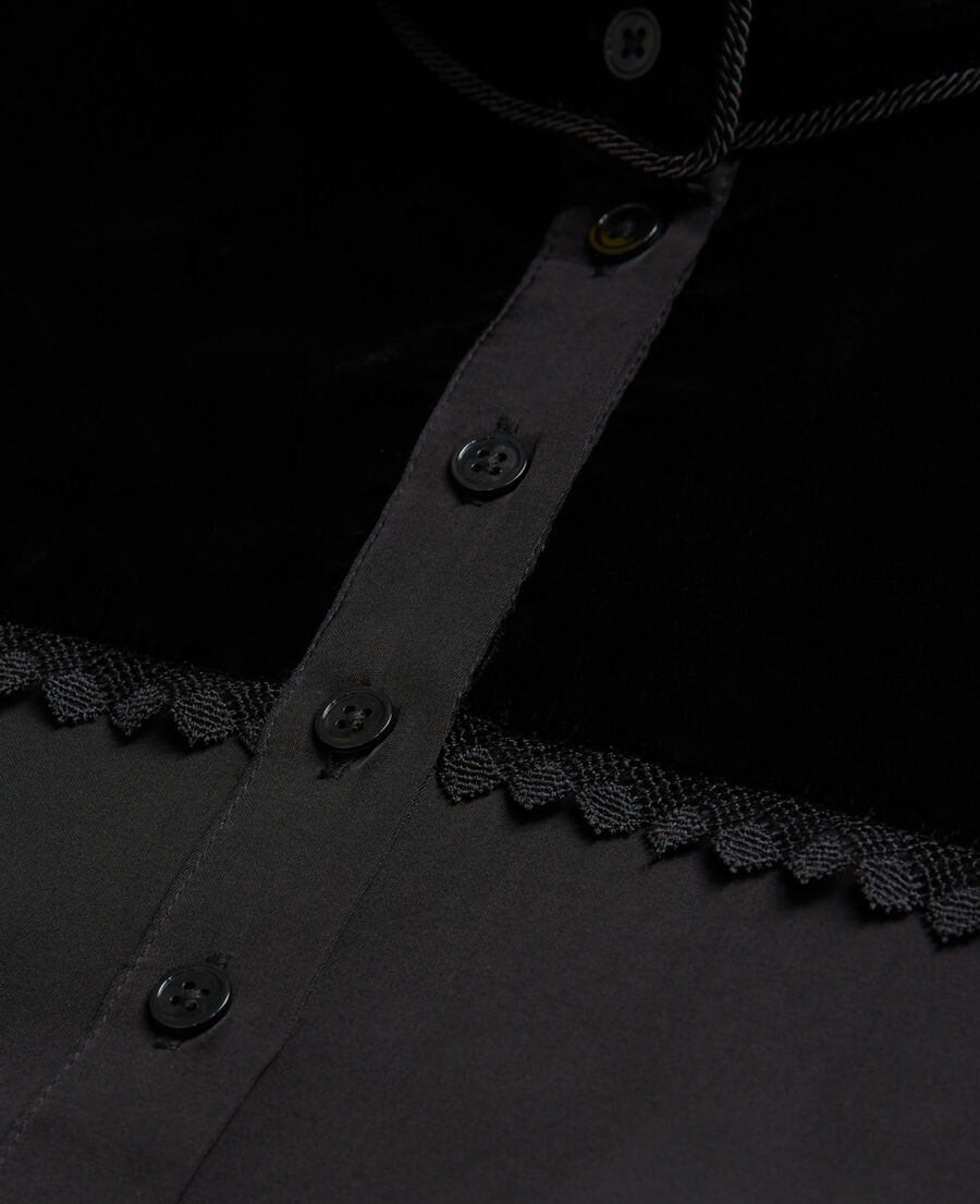 The Kooples DAMEN BLACK schwarzes kurzes kleid