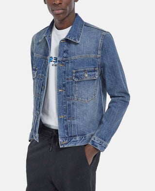 The Kooples HOMME BLUE WASHED veste en jean