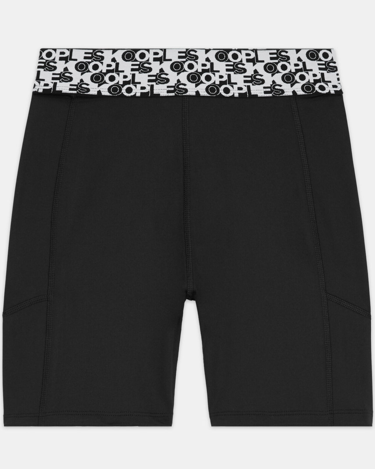 The Kooples FEMME BLACK short cycliste technique logo noir