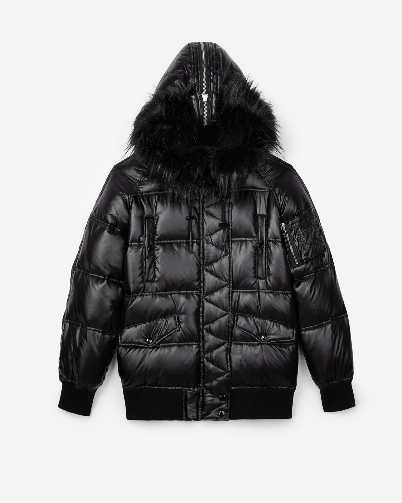 The Kooples FEMME BLACK doudoune courte noire
