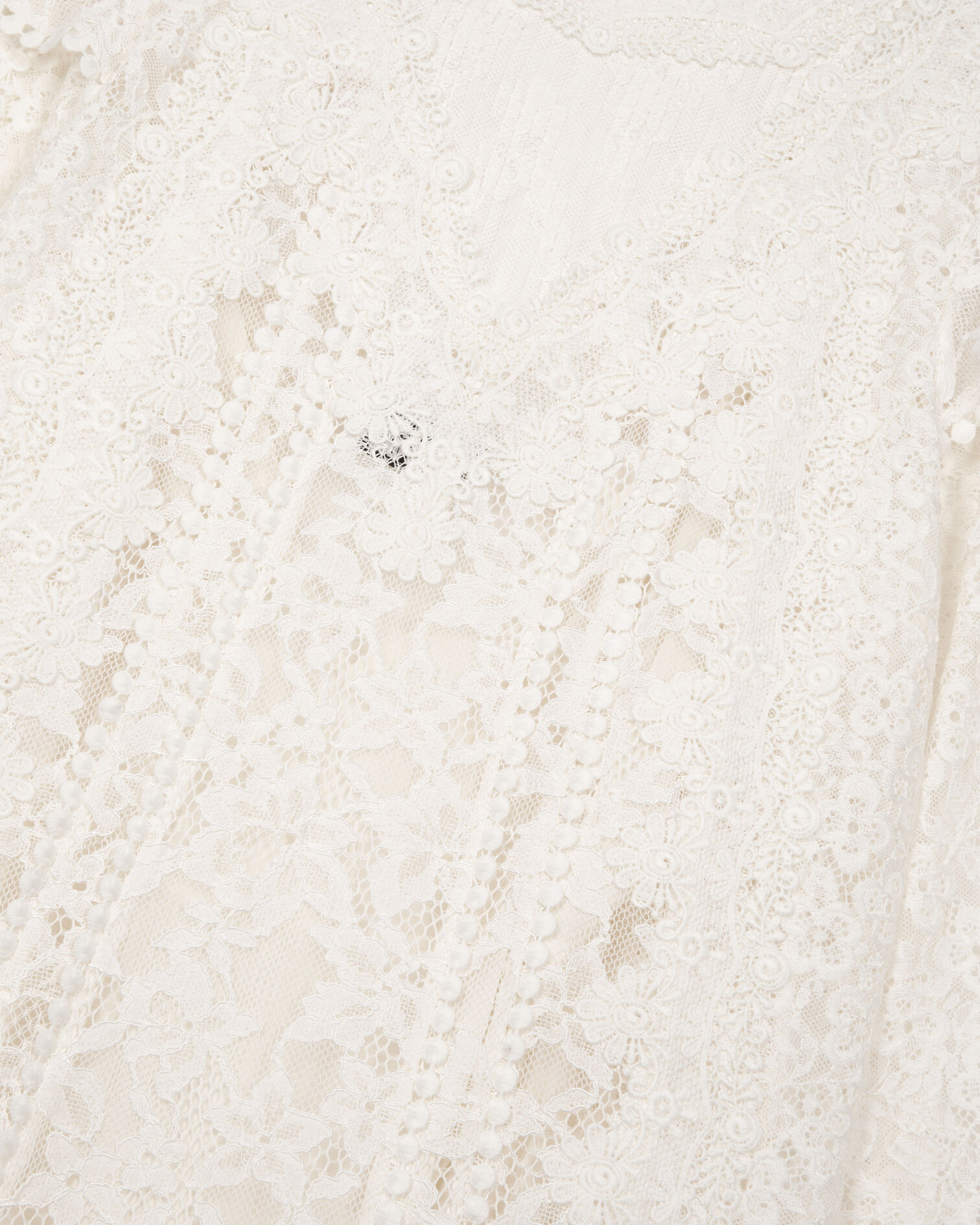 Robe courte en dentelle écrue, ECRU, hi-res image number null