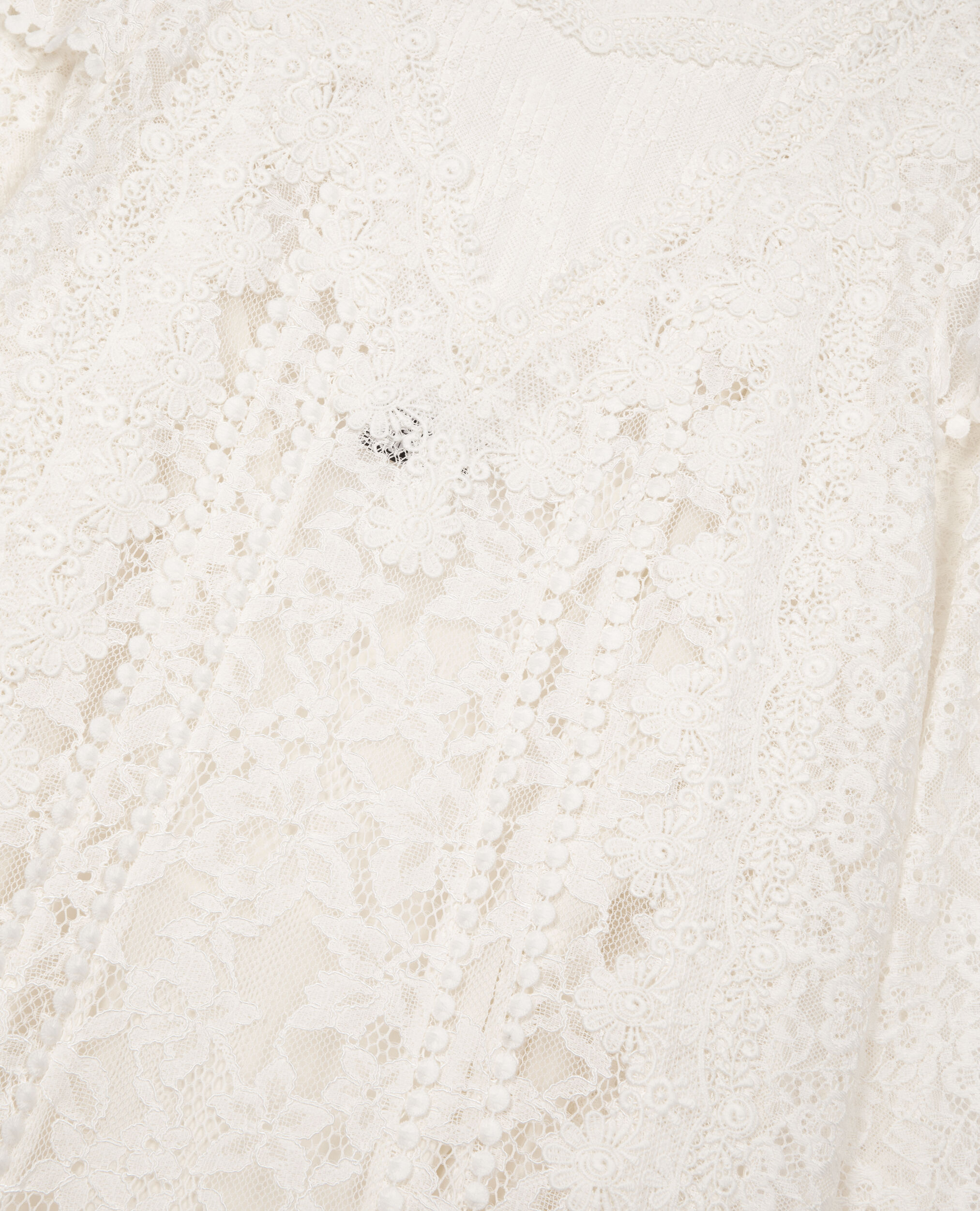 Short ecru lace dress, ECRU, hi-res image number null