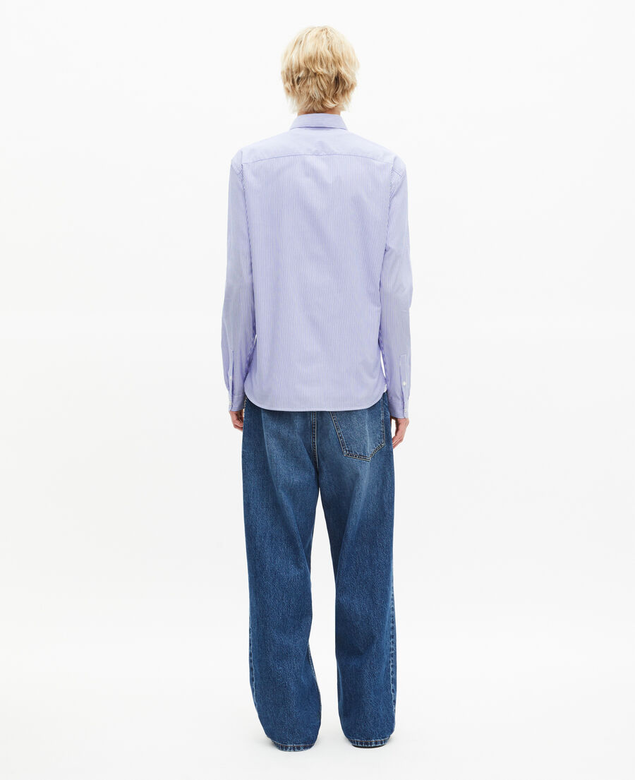 The Kooples H BLUE WHITE white and blue striped shirt