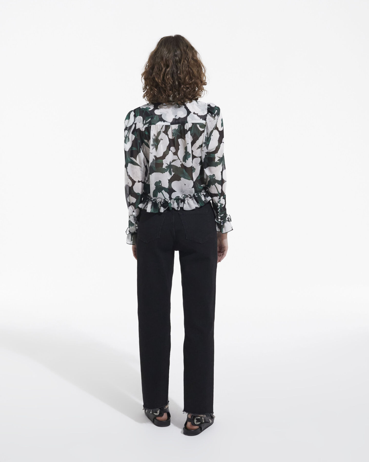 Printed blouse, ECRU, hi-res image number null