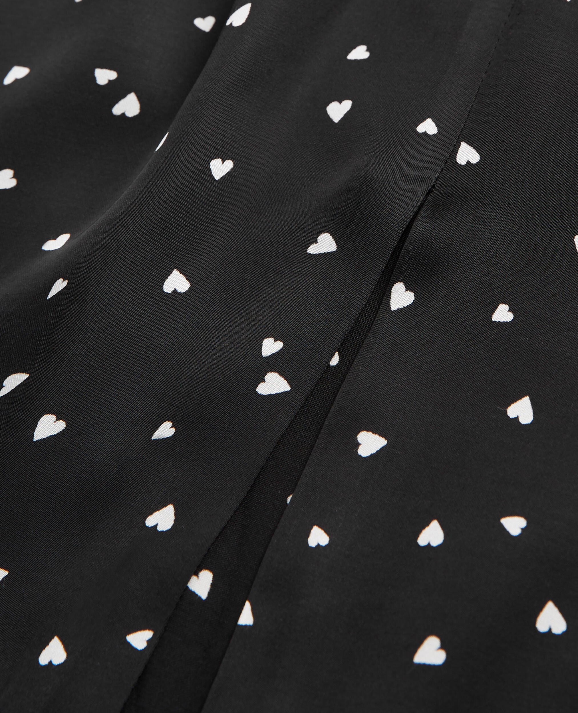 Short dress with heart print, BLACK, hi-res image number null
