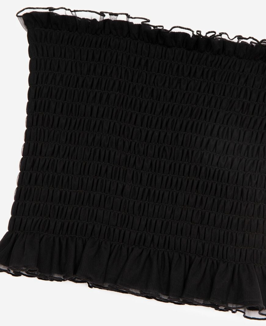 The Kooples FEMME BLACK top bustier smoké noir