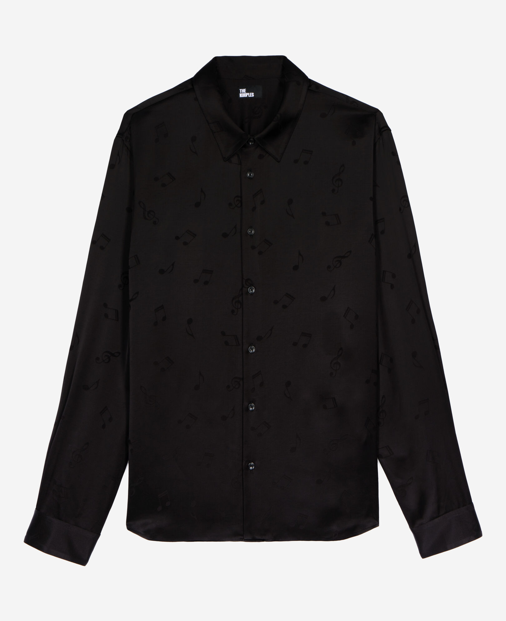 The Kooples HOMME BLACK chemise jacquard musique noire