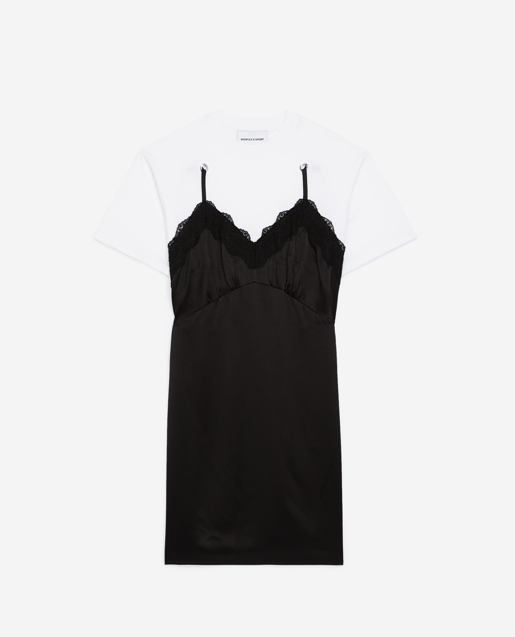 Black and white 2in1 babydoll dress The Kooples UK