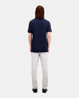The Kooples H NAVY navy blue cotton polo t-shirt
