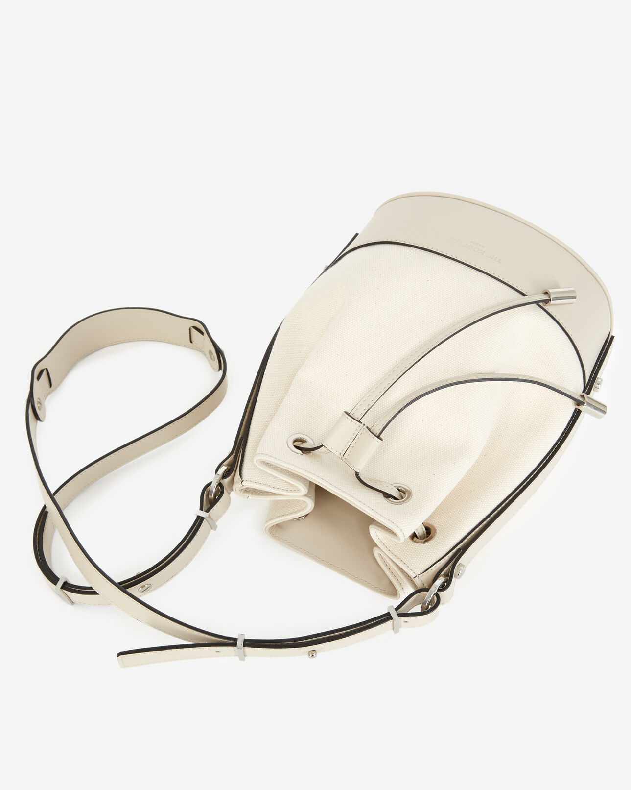 The Kooples DAMEN BEIGE stofftasche medium tina ecrufarben