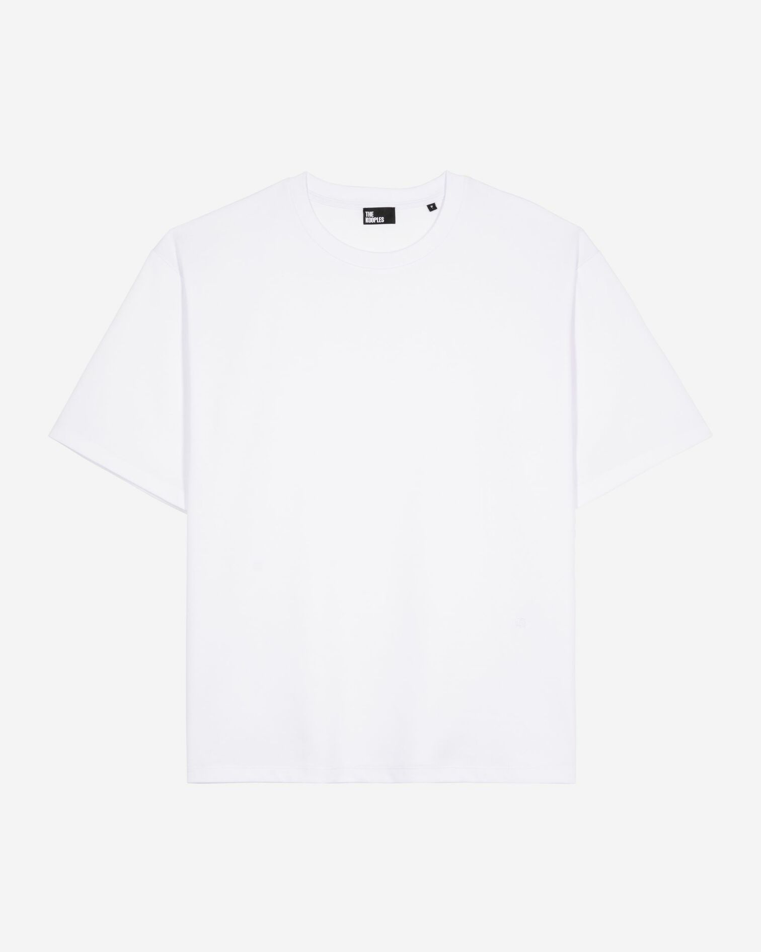 Large plain white T-shirt, WHITE, hi-res image number null
