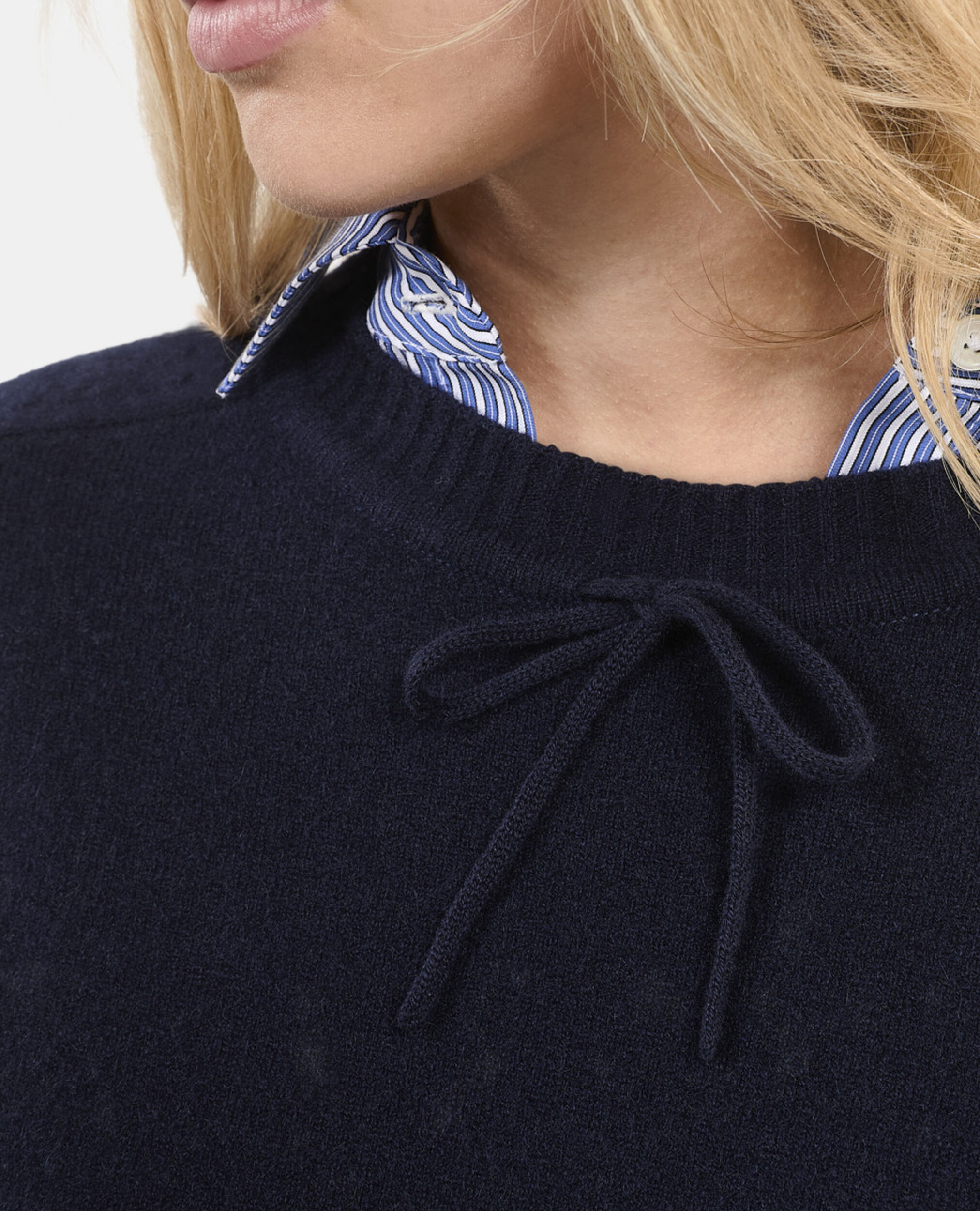 Pull en cachemire bleu marine, NAVY, hi-res image number null