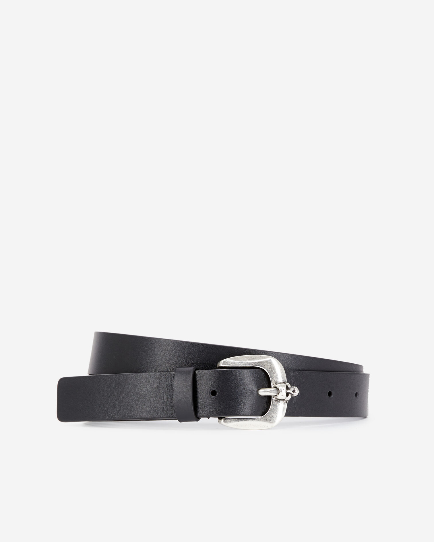 Black leather belt, BLACK, hi-res image number null