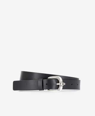The Kooples HOMME BLACK ceinture en cuir noir
