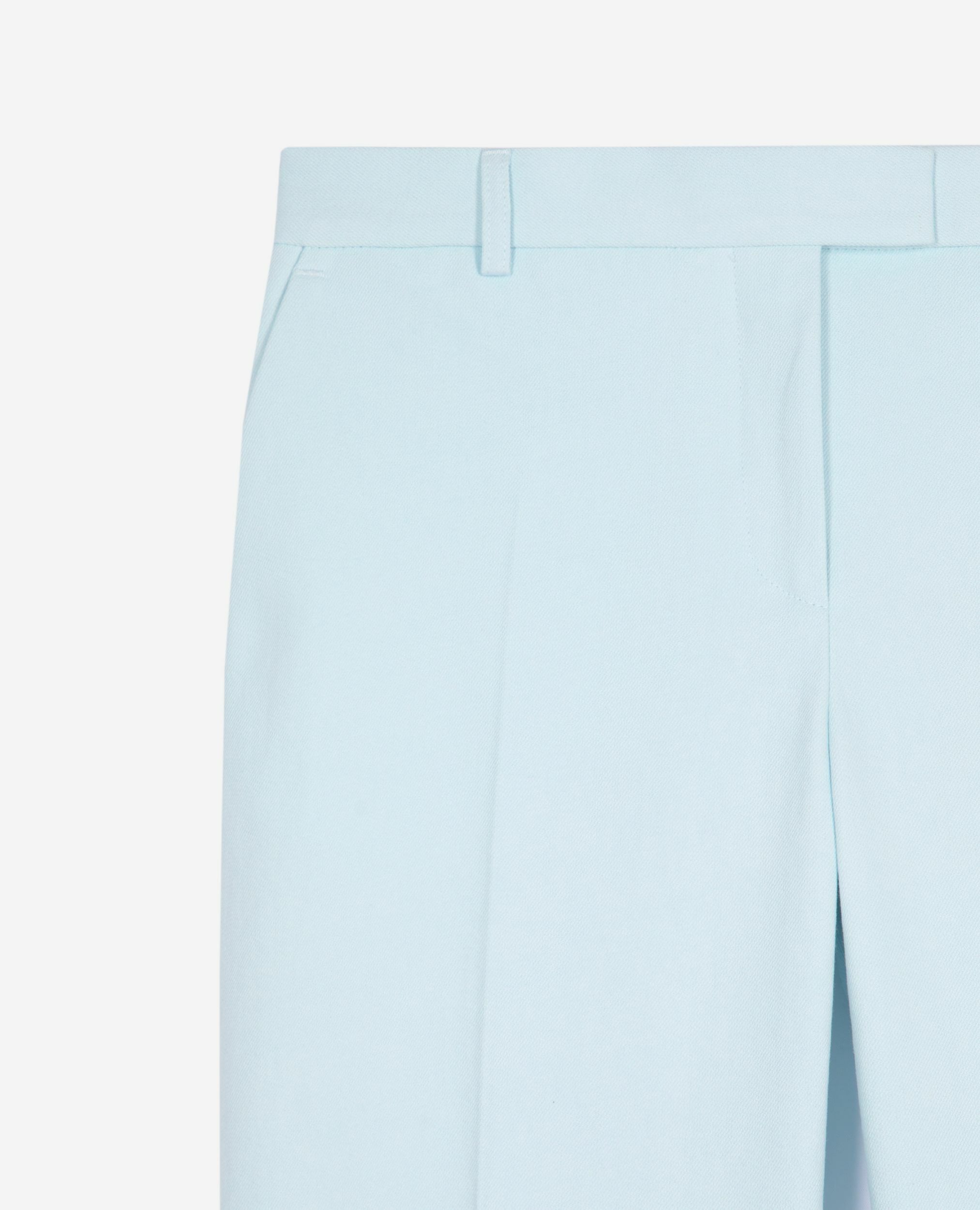 Blue cotton suit pants, LIGHT BLUE, hi-res image number null
