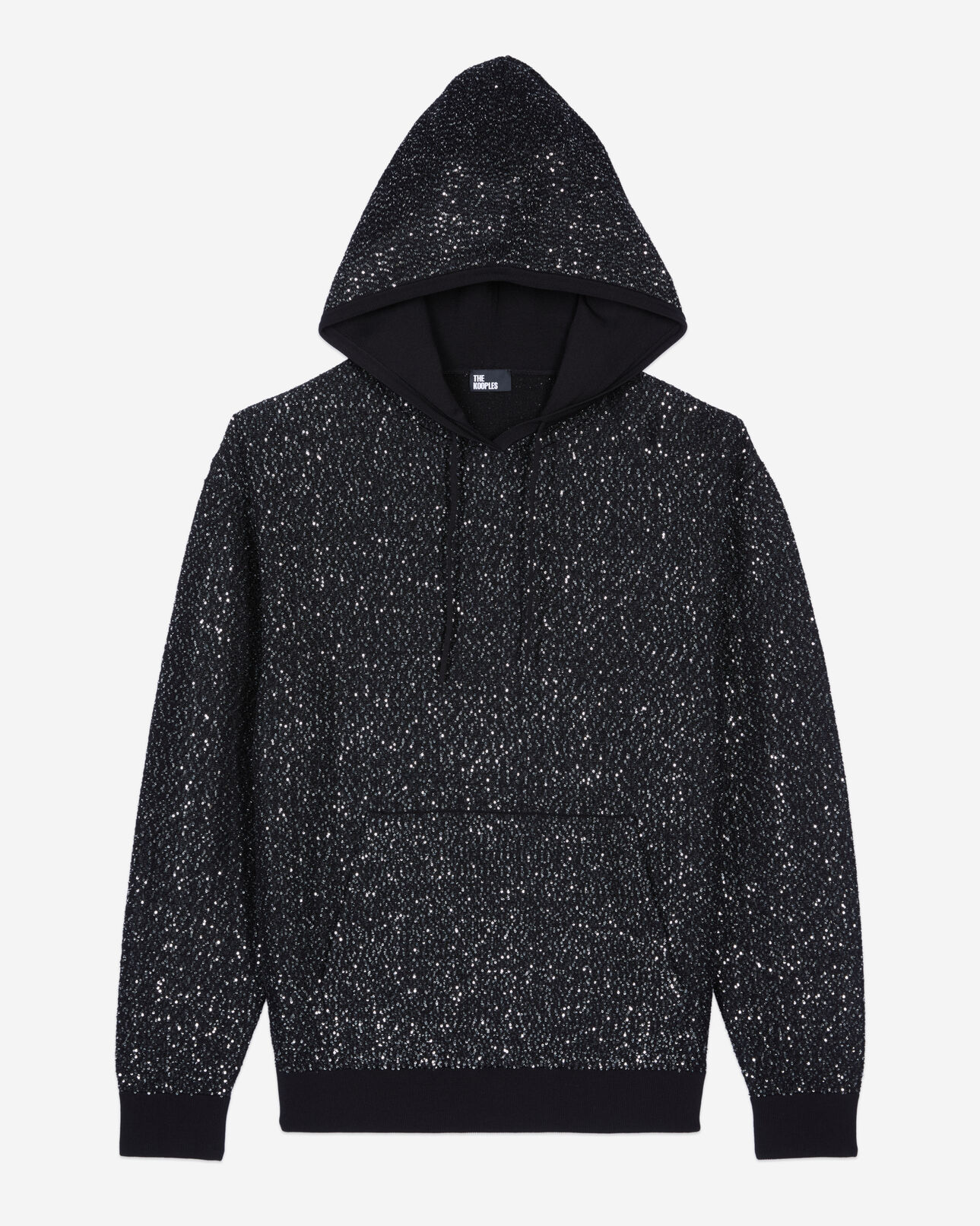 The Kooples MUJER BLACK sudadera lentejuelas punto negro