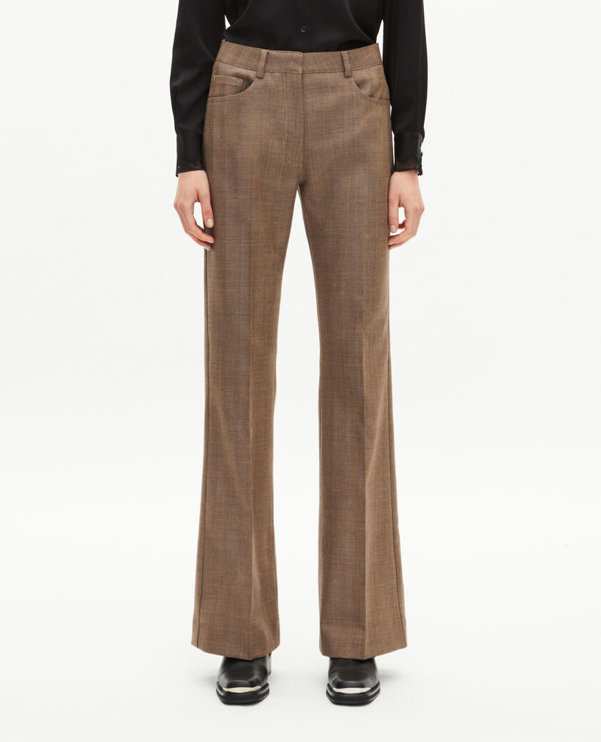 The Kooples WOMEN CAMEL camel bootcut pants