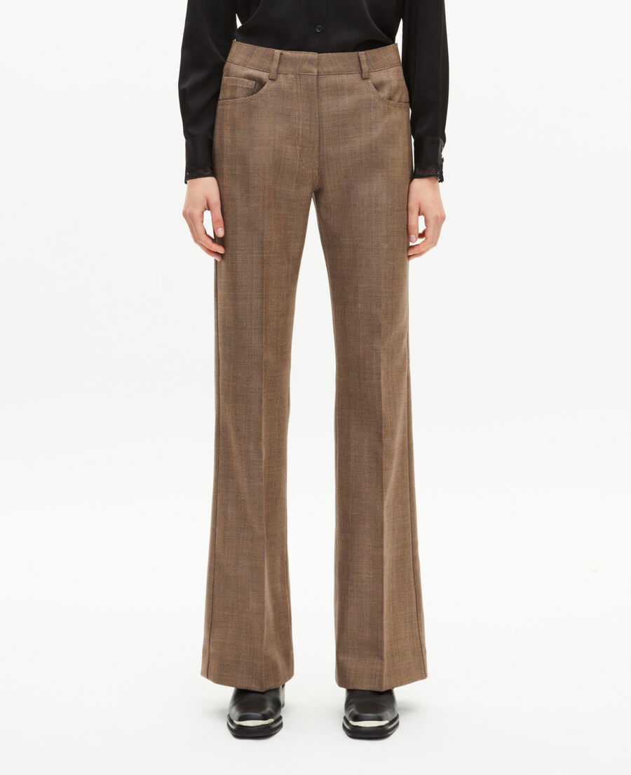 The Kooples MUJER CAMEL pantalones bootcut camel