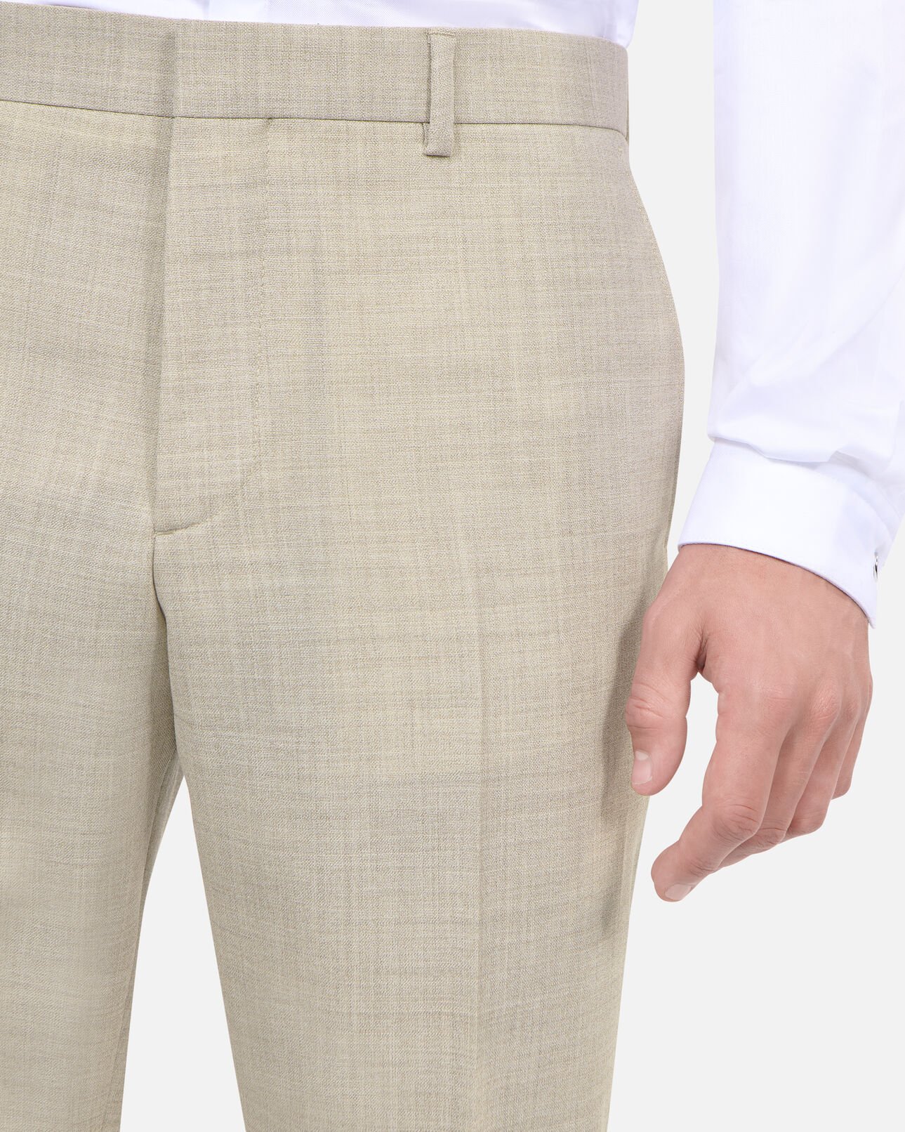 The Kooples HERREN BEIGE beige slim fit anzughose aus wolle