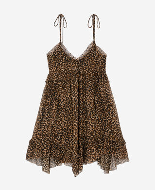 The Kooples WOMEN LEOPARD short leopard print dress