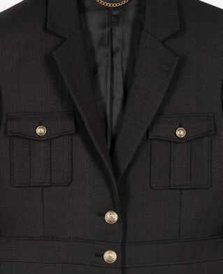 The Kooples WOMEN BLACK black safari jacket