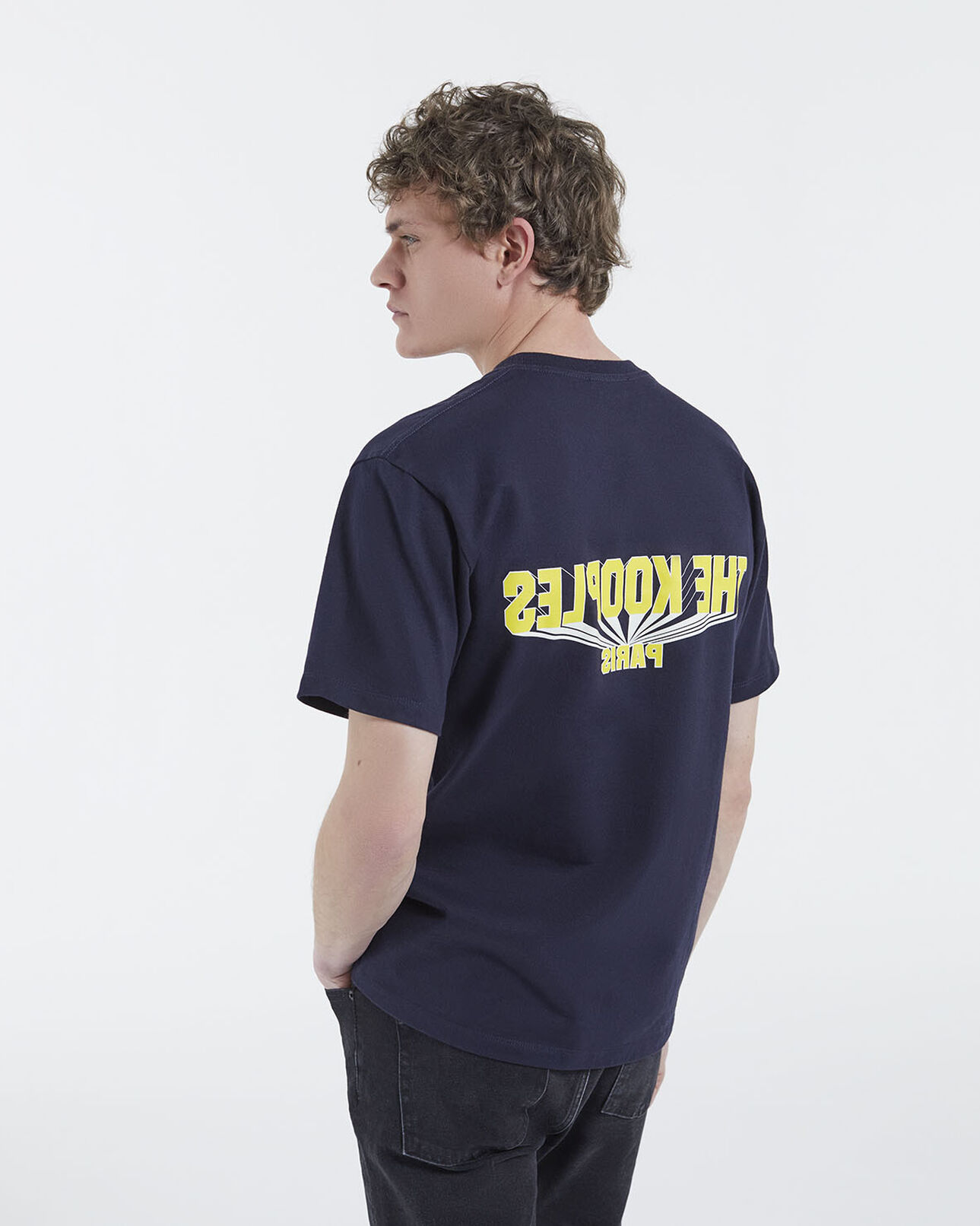 The Kooples MEN NAVY the kooples logo t-shirt