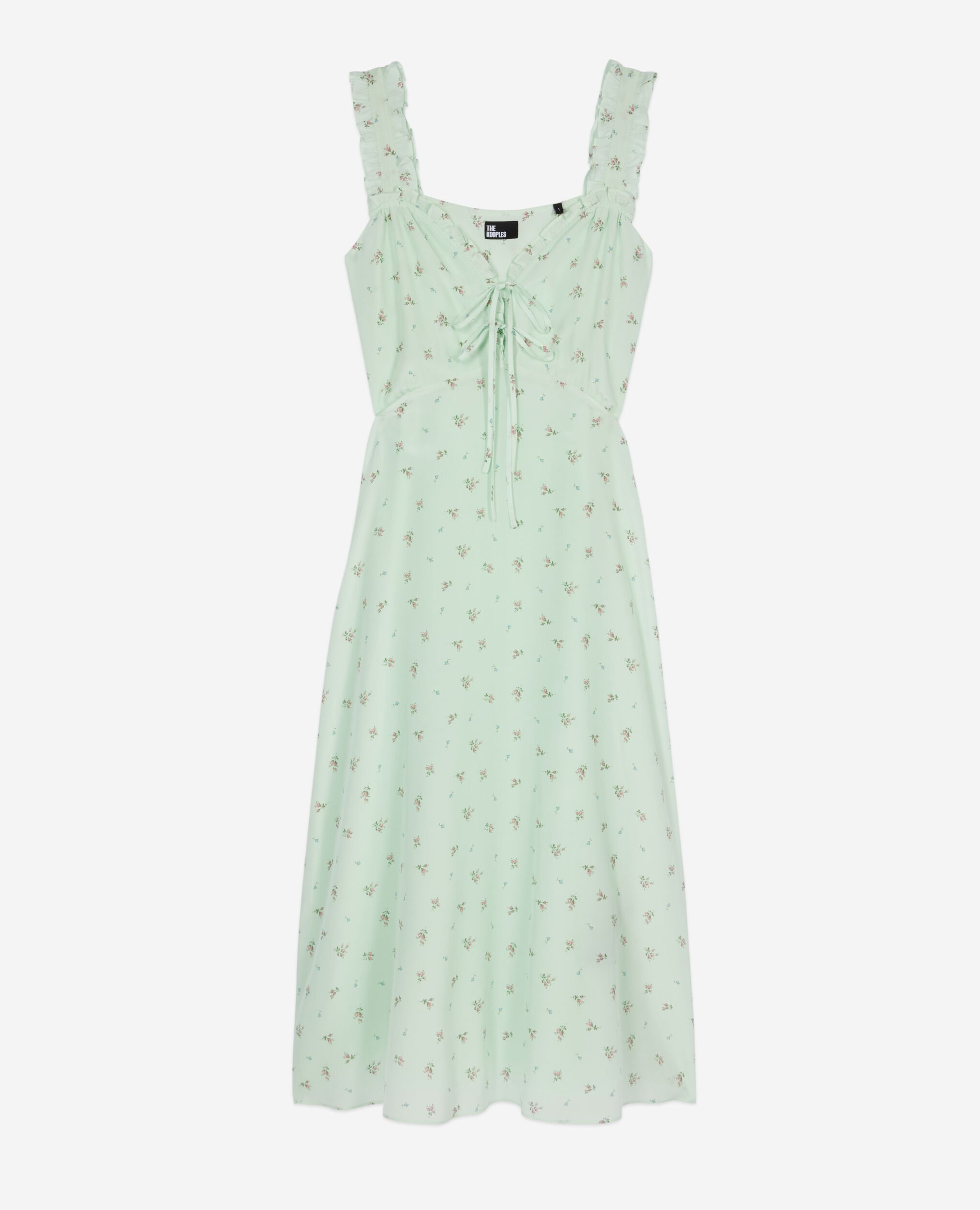 Long printed dress, GREEN, hi-res image number null