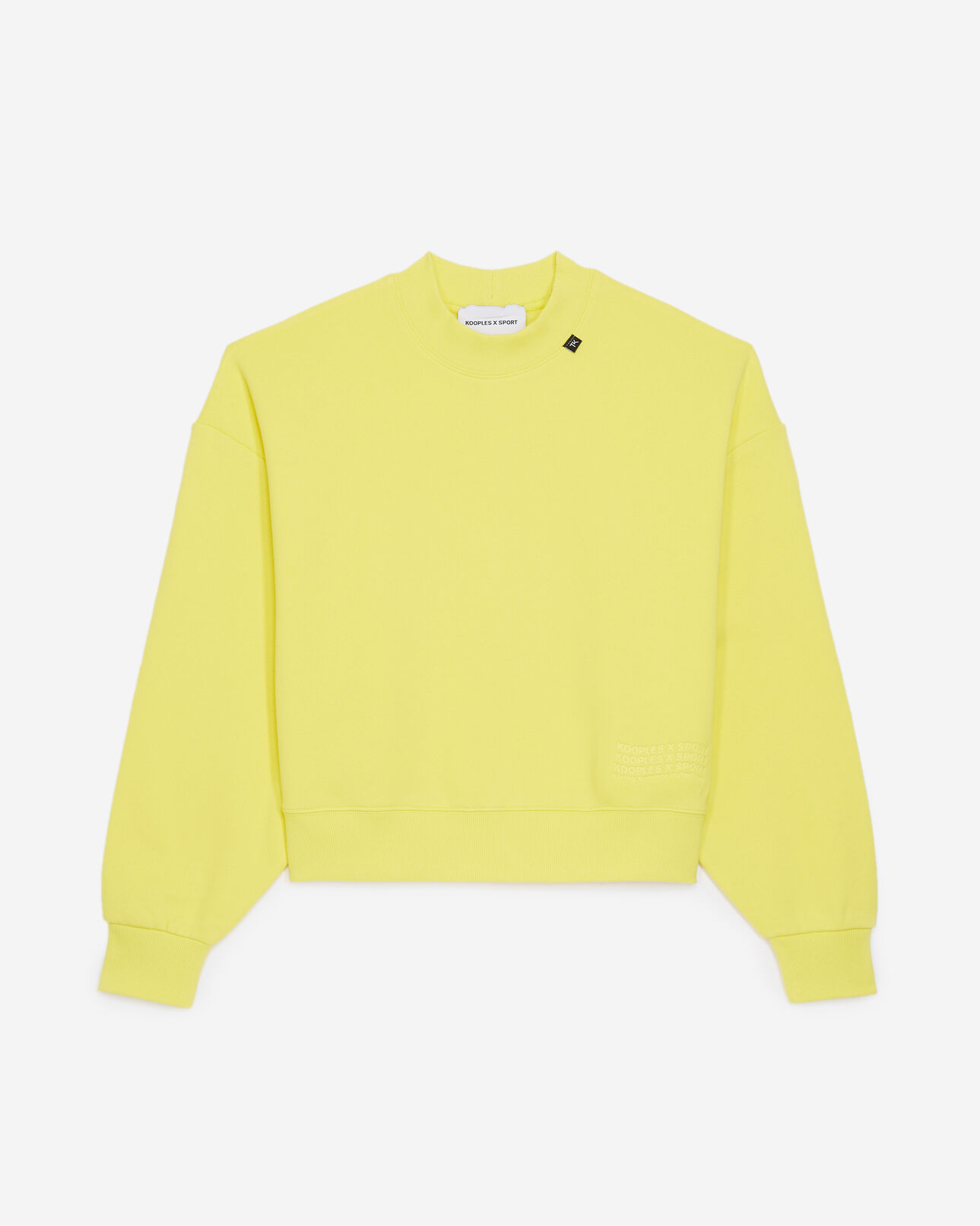 The Kooples WOMEN YELLOW yellow sweatshirt with embossed logo
