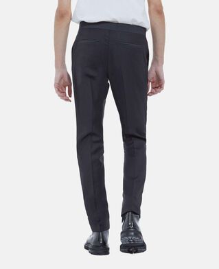 The Kooples H BLACK fitted black wool tuxedo pants