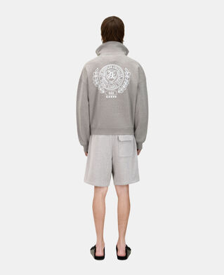 The Kooples HOMBRE ARDOISE sudadera gris serigrafía blason