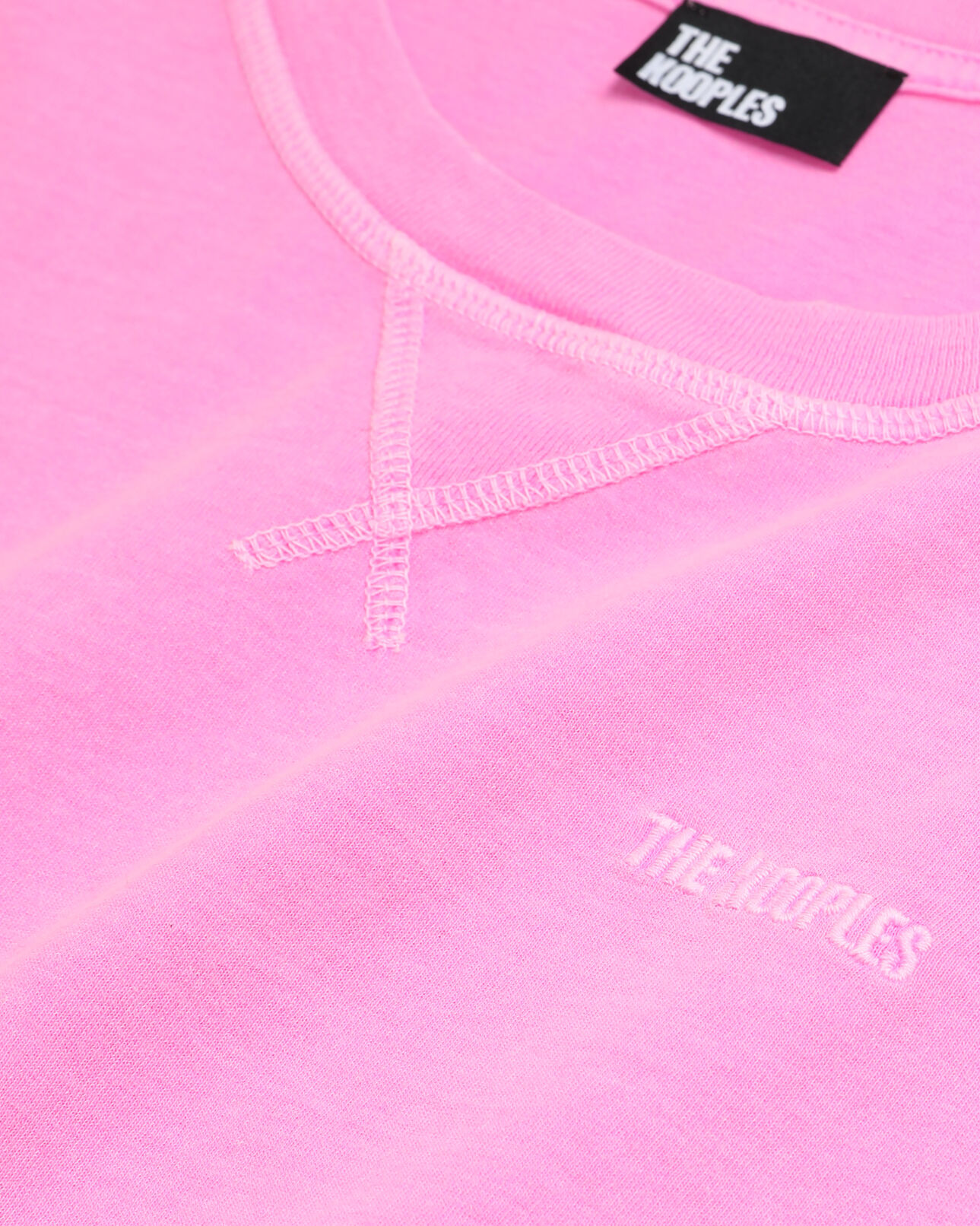 The Kooples FEMME FLUO PINK t-shirt femme rose fluo avec logo