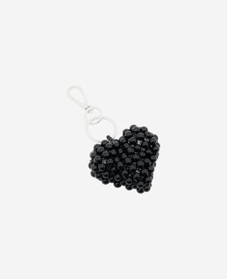 The Kooples F BLACK black heart bag jewel