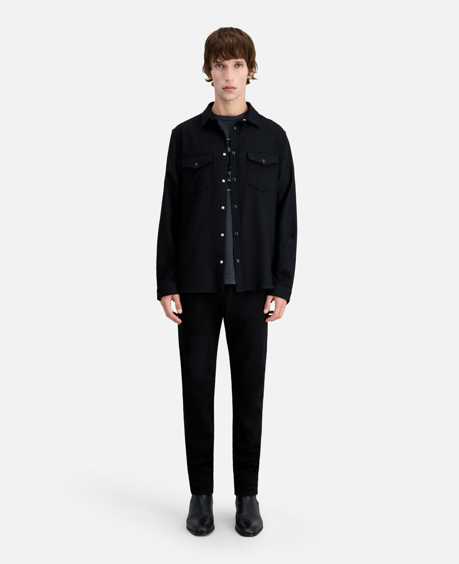 Black flannel shirt | The Kooples