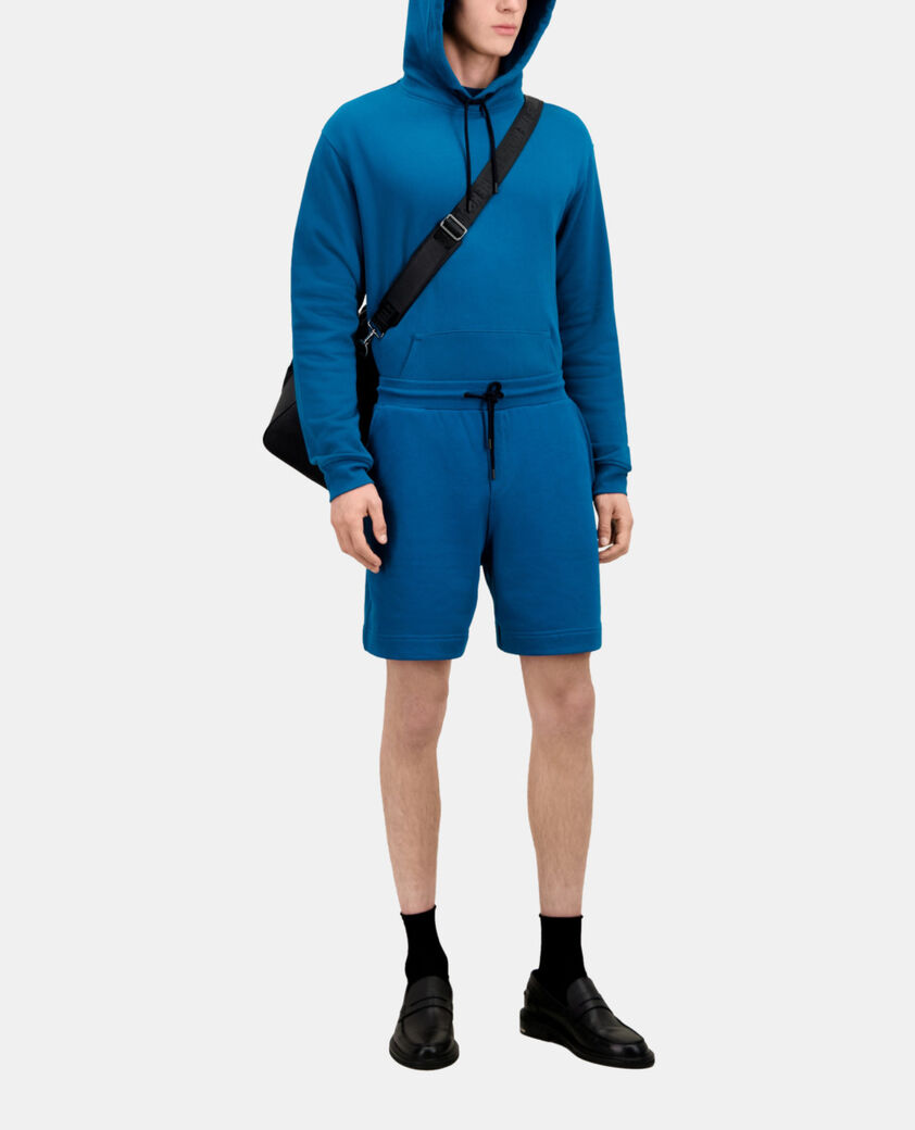 The Kooples MEN MEDIUM BLUE blue cotton shorts