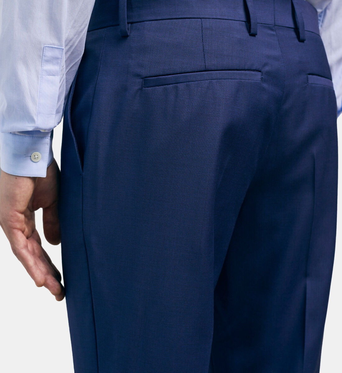 Navy blue wool suit pants The Kooples UK