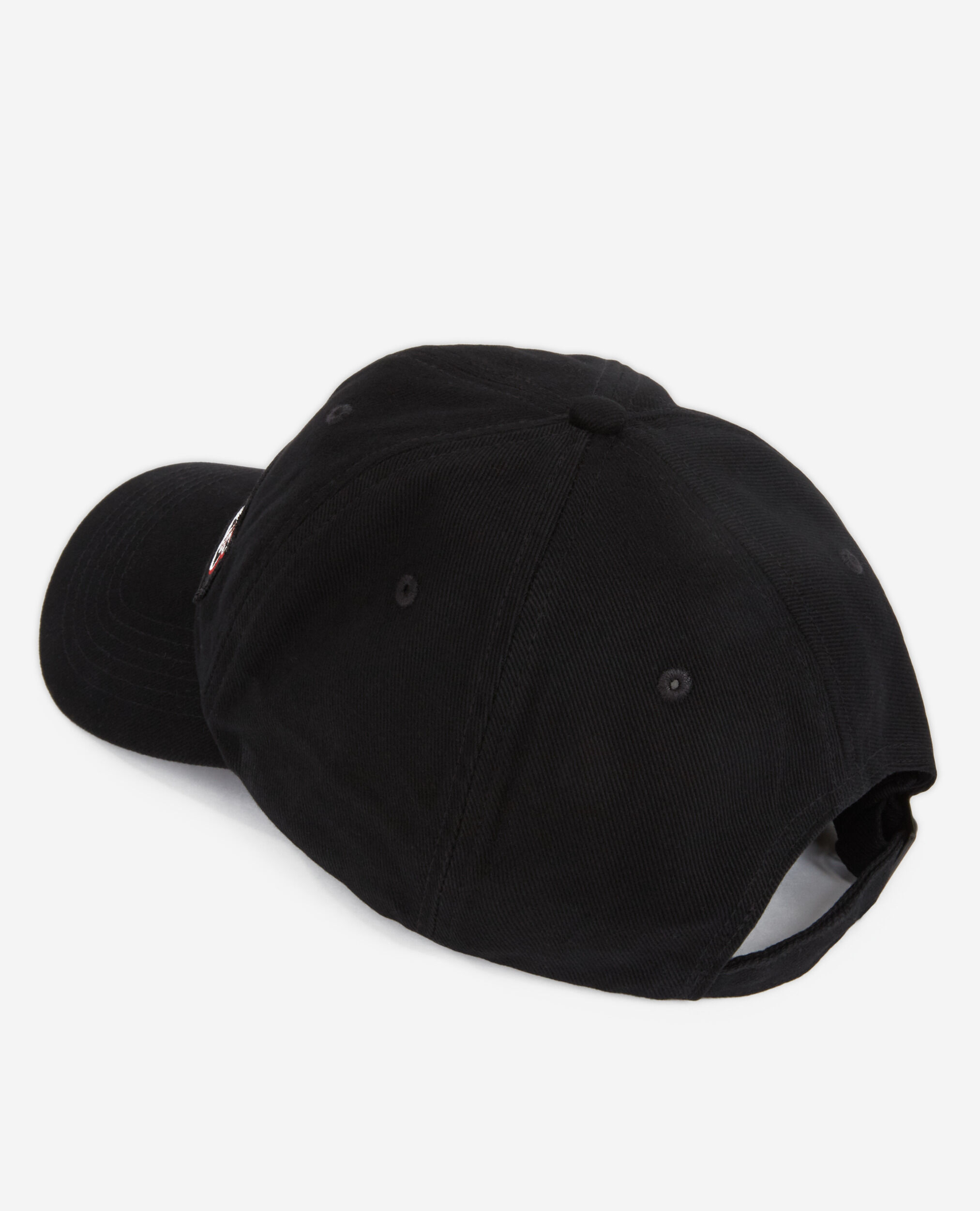 Black cotton cap, BLACK, hi-res image number null