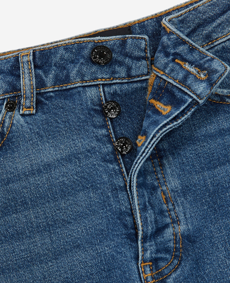 blue slim-fit jeans