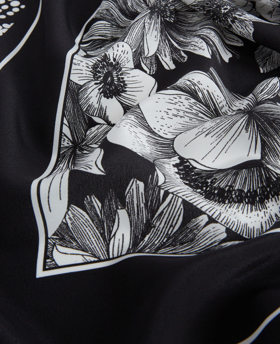 printed silk scarf