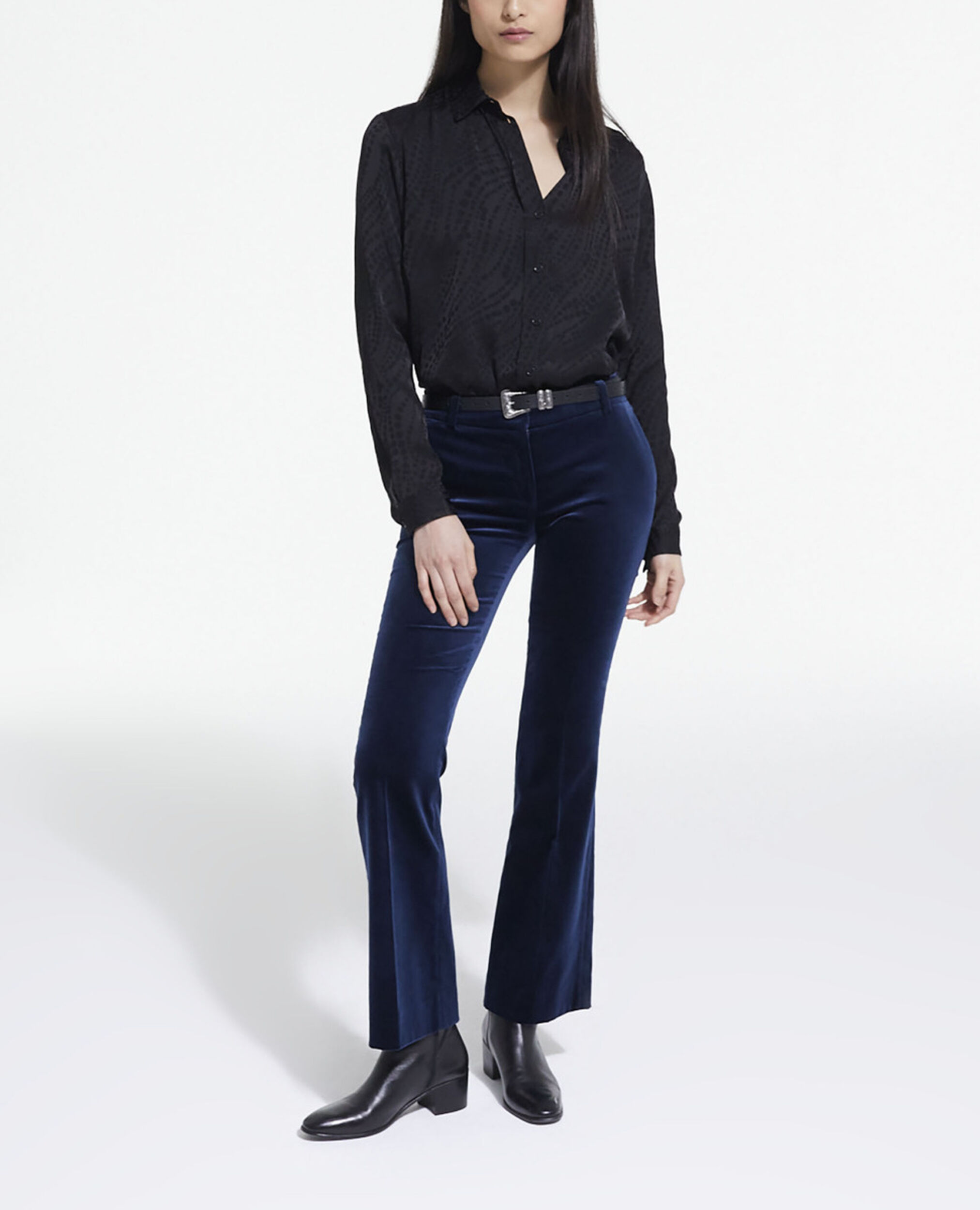 Chemise imprimée, BLACK, hi-res image number null