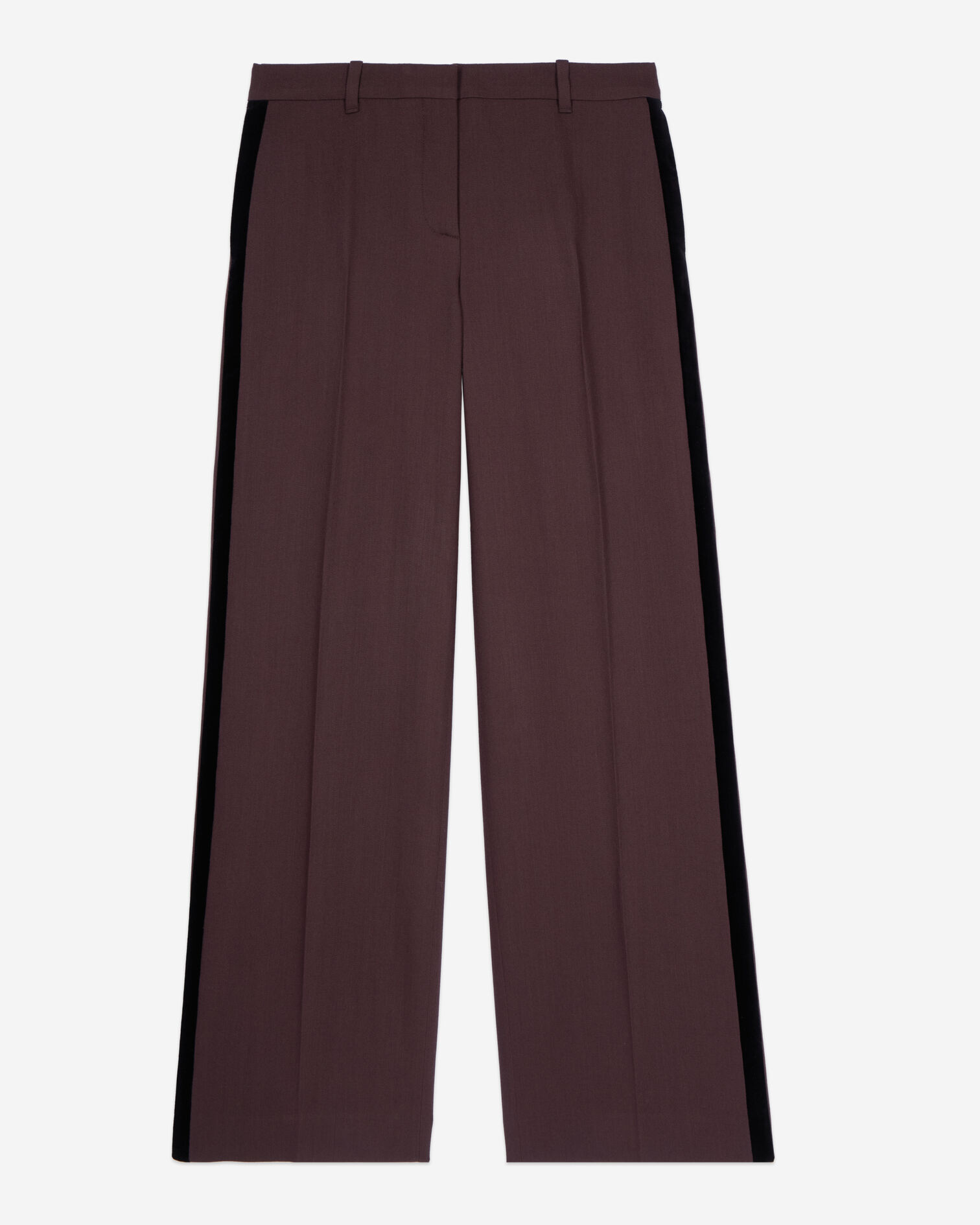 Pantalón traje ancho marrón, BROWN, hi-res image number null