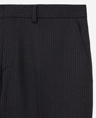 The Kooples H BLACK-ECRU black striped suit trousers