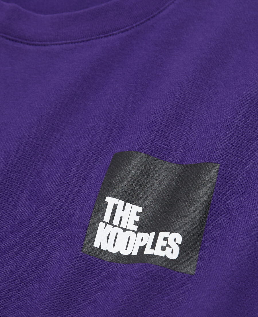 men's purple logo t-shirt