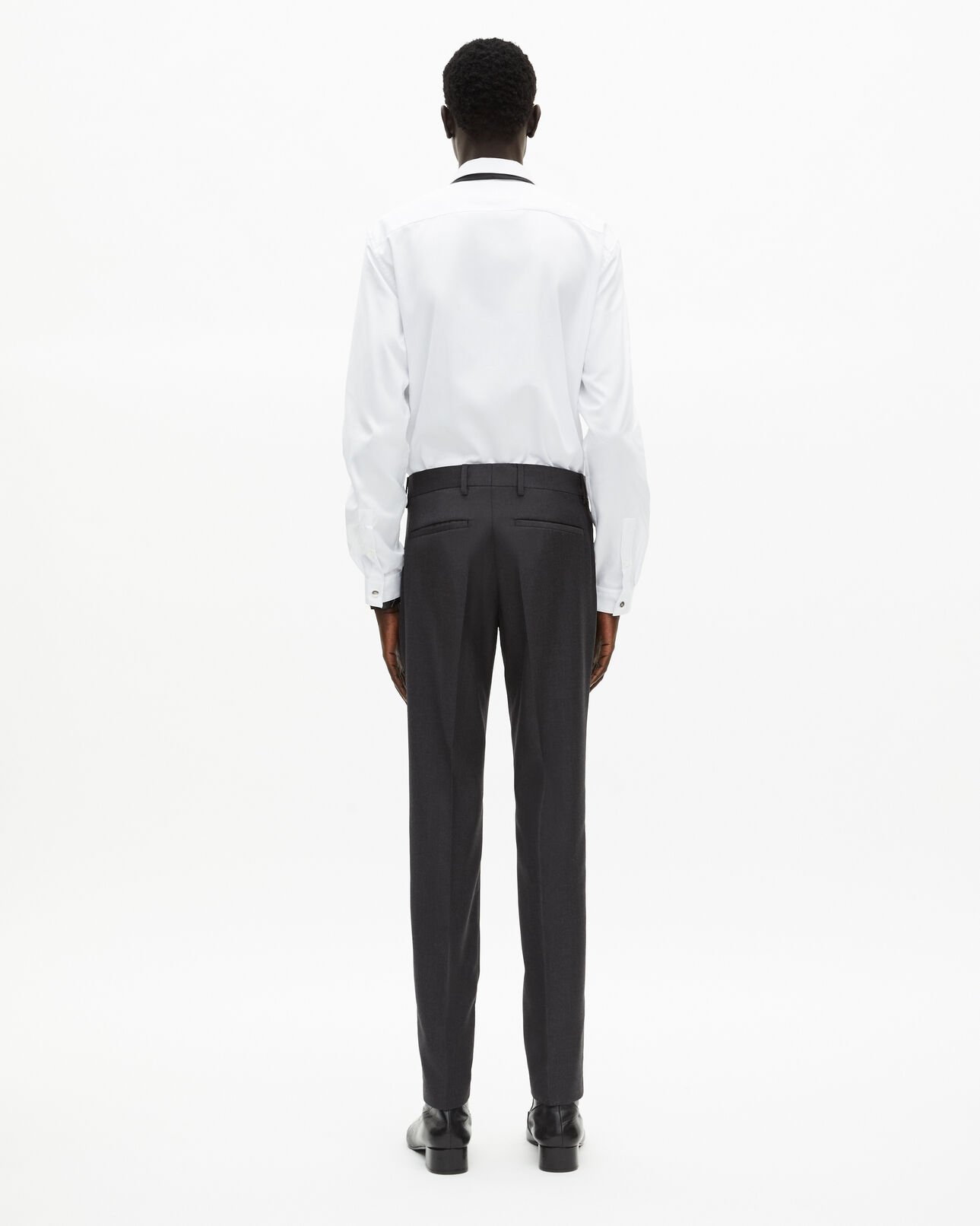 The Kooples HERREN GREY graue slim-fit-anzughose aus wolle