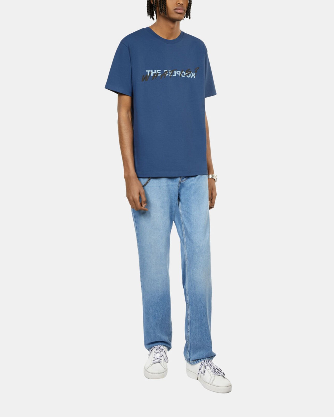 The Kooples HOMME MIDDLE NAVY t-shirt what is bleu roi